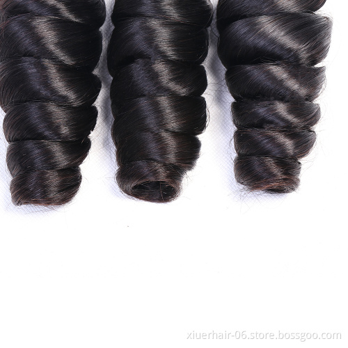Wholesale Ready Stock 10A Wholesale Raw Mink Natural Cuticle Aligned Virgin Brazilian 100% Human Hair Bundles with Closure